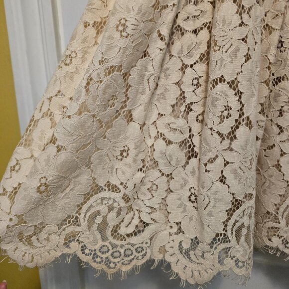 Anthropologie BHLDN Hitherto Kinsey ivory lace dress, size 0 - Picture 6 of 13